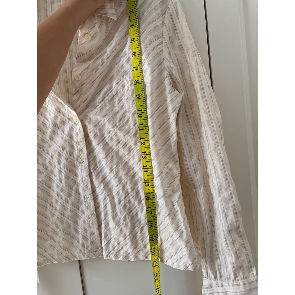 Moosaya Striped Button Down Shirt Large - Picture 5 of 8